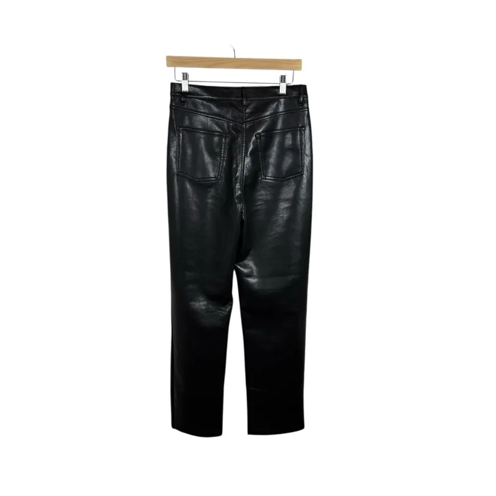 NWOT Wilfred by Aritzia The Melina Leather Pants in Black Size 8 - Image 9