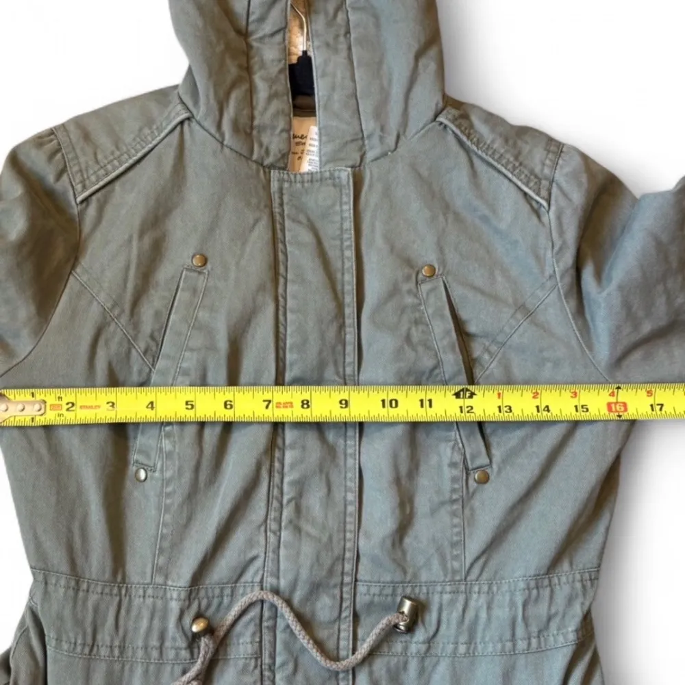 American Rag  Olive Green Utility Anorak Jacket
Hooded Size XS Military. - Image 13