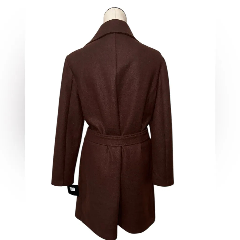 NWT Marc New York Rich Belted Double Breasted Coat In Brown Stone XL - Image 5