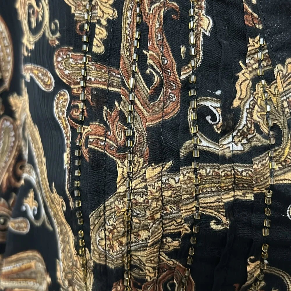 Ulla Popken Paisley Embellished Tunic Black Size undefined - Image 6