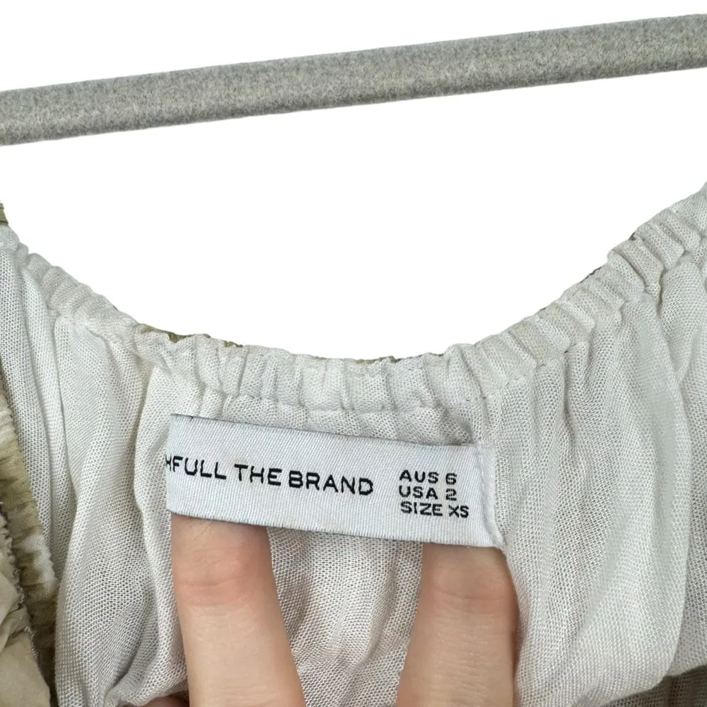 Faithfull The Brand Celina Midi Dress Cutout Tan TieDye Beach Size X-SMALL USA 2 - Image 7