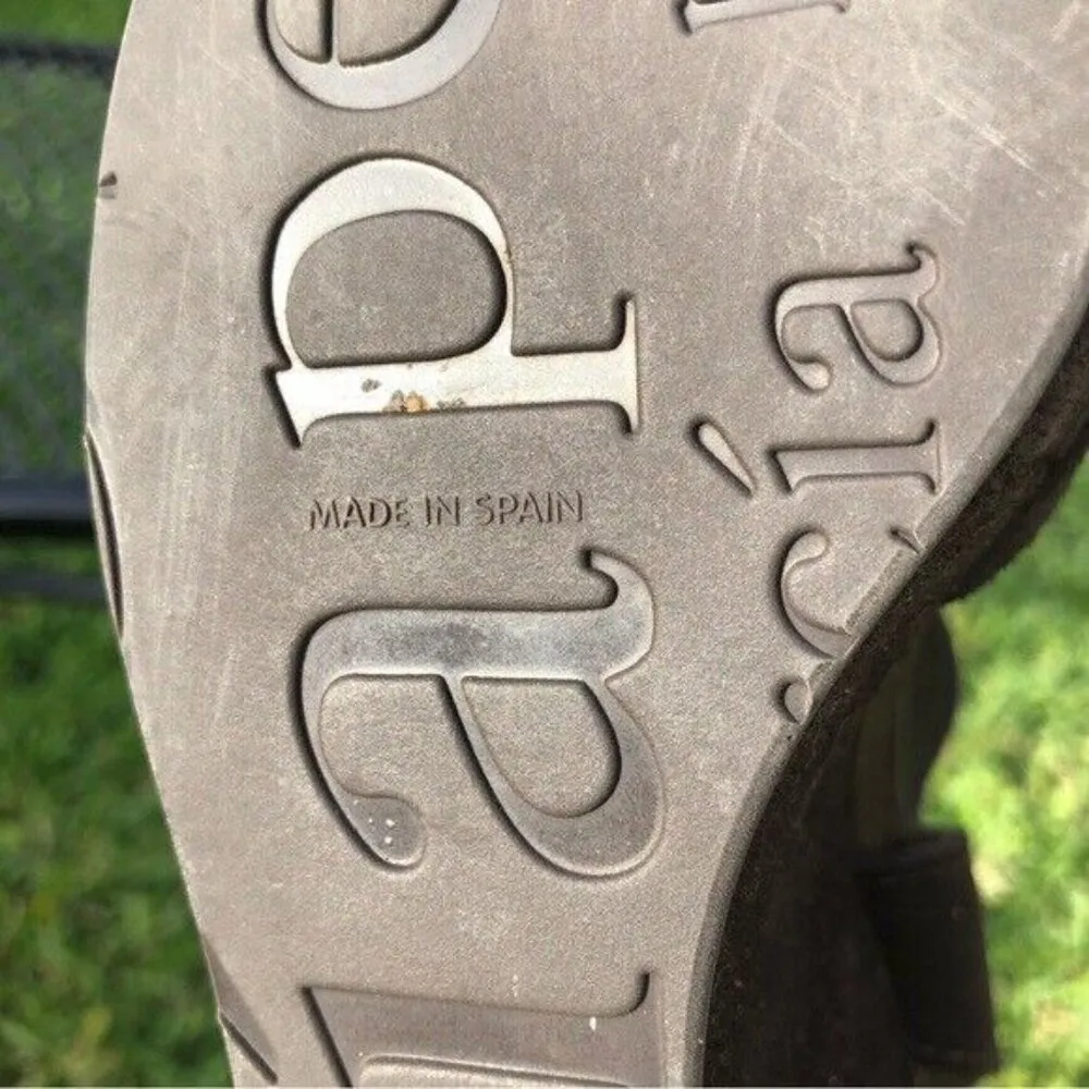 EUC Pedro Garcia Suede Platform Wedge 4” heel Sandals Shoes - Image 8