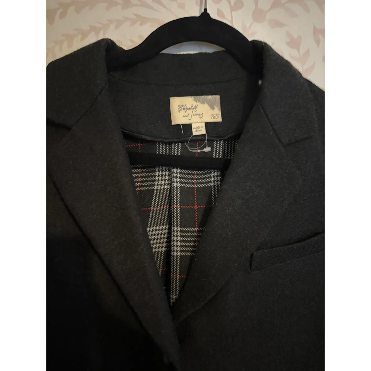 Elizabeth and James Wool Dark Gray Pea Coat Size XS - Image 3