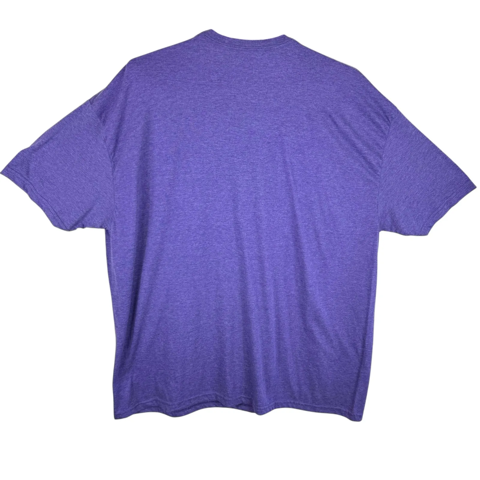 NWOT Purple Black White Checkered Race Life Crew Neck Short‎ Sleeve T - Image 2