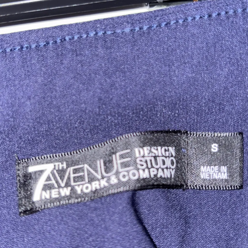 7th Avenue Design studio Blue dress pants size small - Image 2