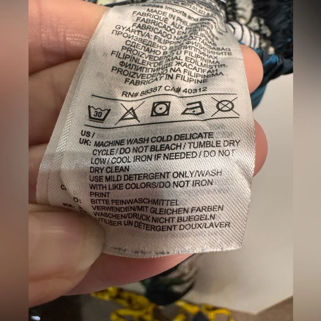 Adidas Floral Track Pants- Small - Image 6