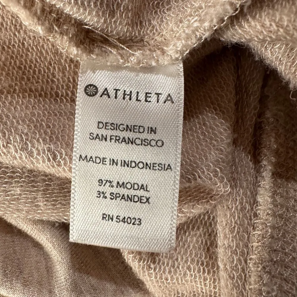 Athleta X-Small Criss Cross Sweatshirt Tulip Hem Stretch Semi-Fitted Long Sleeve - Image 7