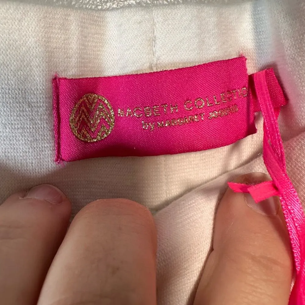 Macbeth Collection Linen Blend Pineapple Pants NWT Size Small Pink, Green, White - Image 5