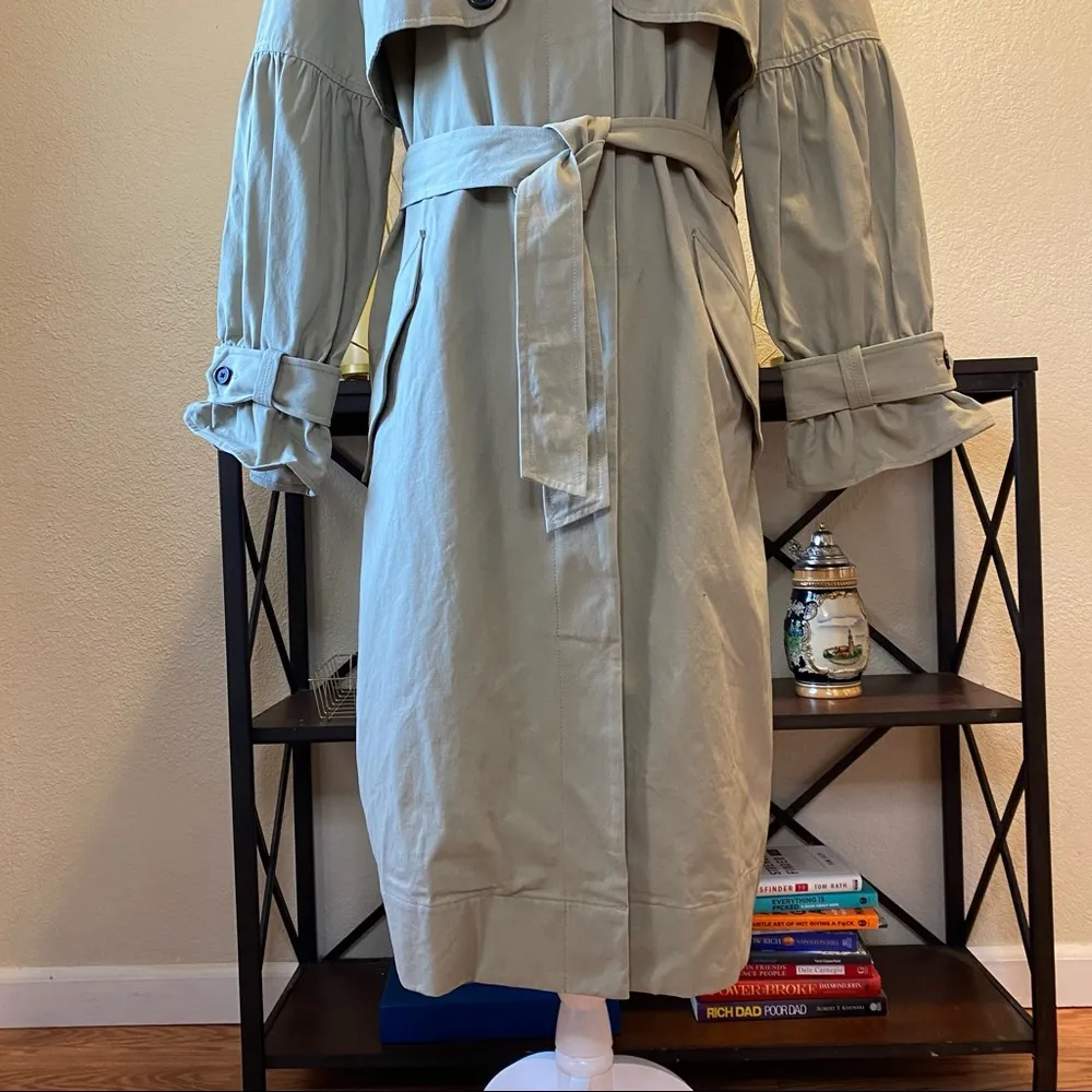 Joie Alwena Trench Coat in Khaki Size XL NWT - Image 6