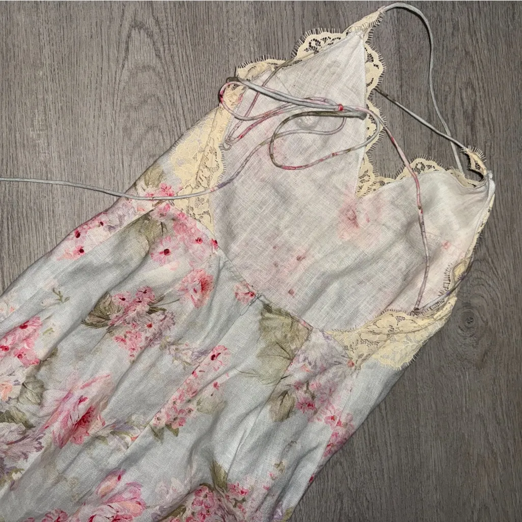 Zimmermann holiday floral linen a lined maxi dress size 2 (6-8) Zimmermann size - Image 5