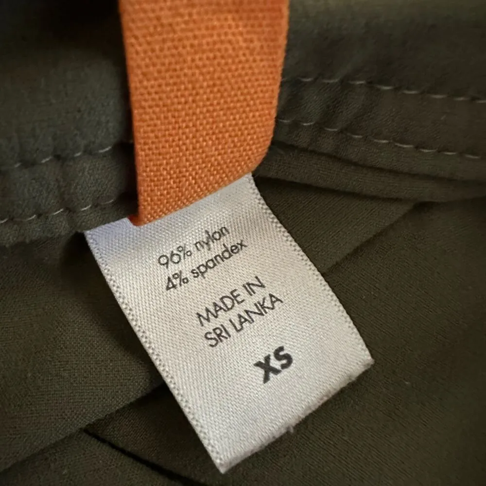 Lucy Olive Green Crop Stretchy Athletic Pants Drawstring Yoga Loungewear Size XS - Image 6