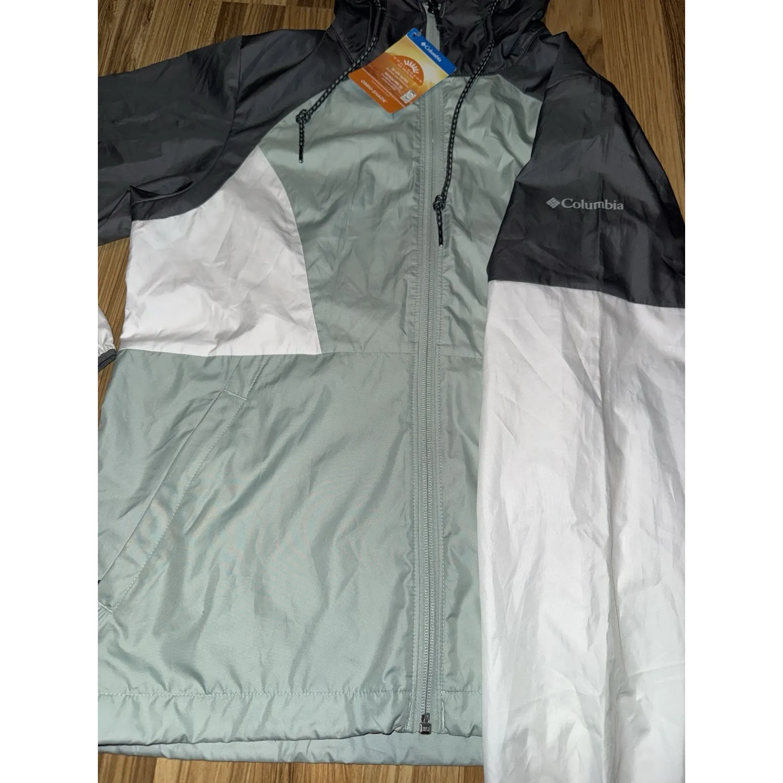 Columbia NEW Womens Side Hill Windbreaker Full Zip Hooded‎ Jacket Size XS - Image 2