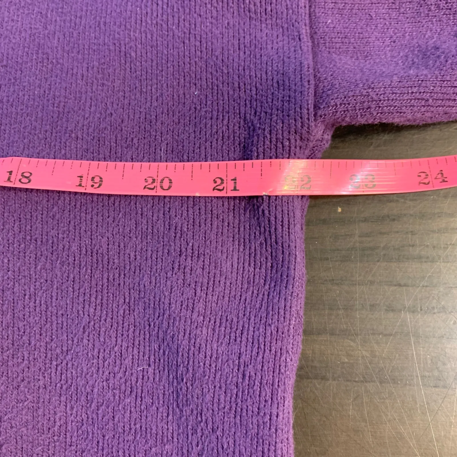 FH Clothing Co Purple Mock Neck Long Sleeve Sweater Women's Size Large Lagenlook - Image 6