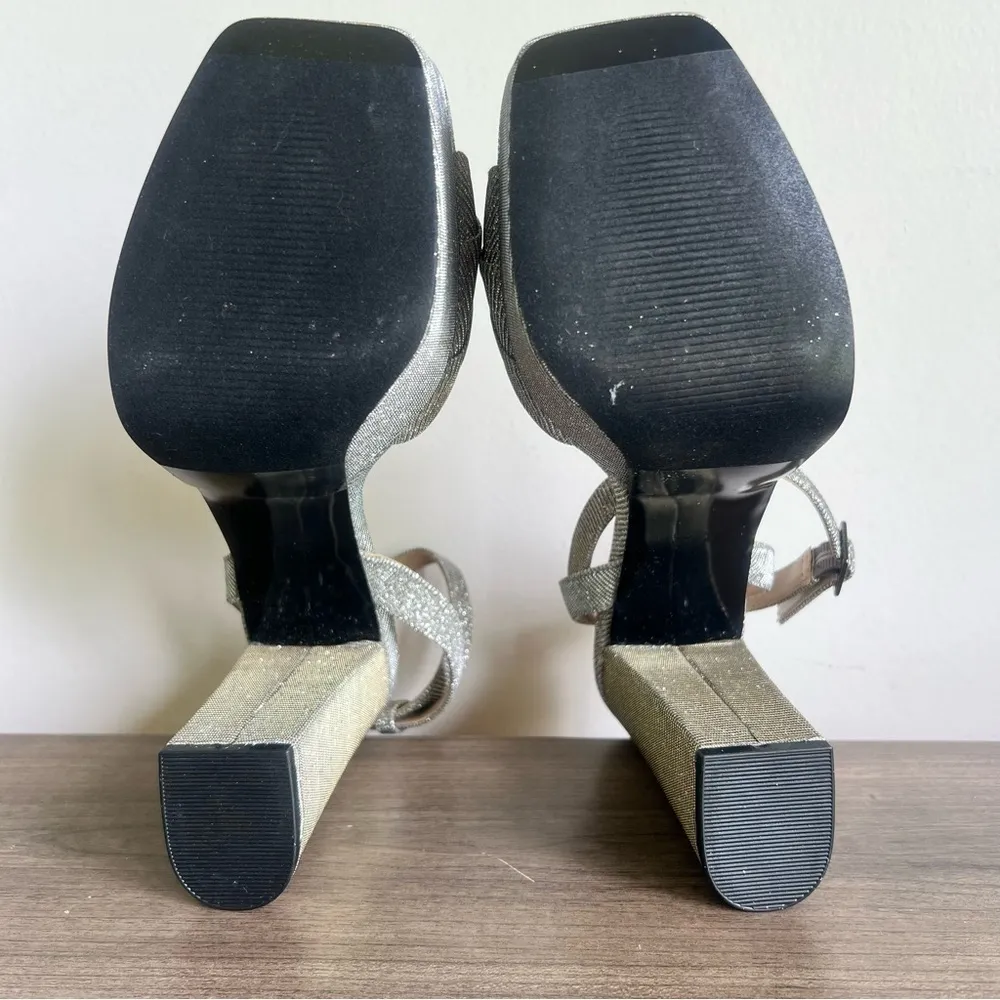 Nina Dorcas Steel Luna Shine Women's Platform Sandal Size 9.5 #B1504 - Image 9