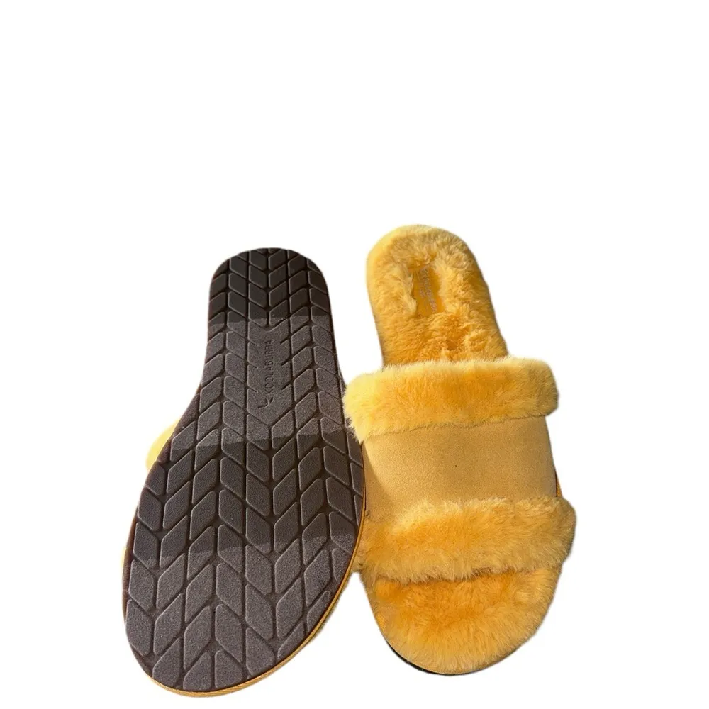 NEW Koolaburra By UGG Womens Milo Peep Slipper Color: Amber Yellow - Image 9
