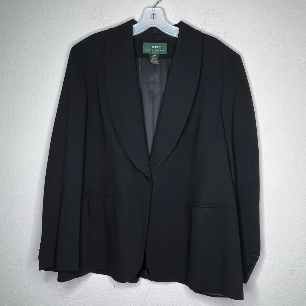Lauren Ralph Lauren Black Wool Blazer‎ - Image 3