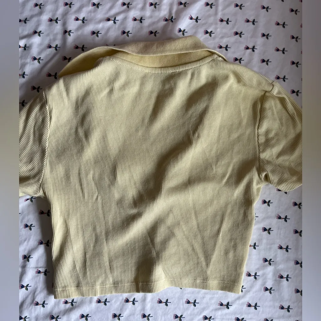 Cropped Zara polo v-neck - Image 2