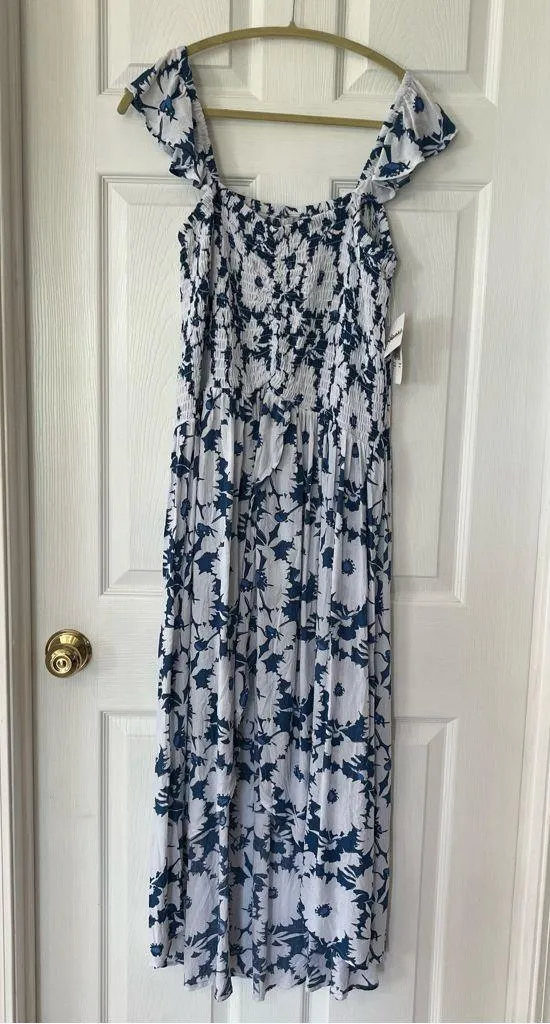 Raisins Curve Plus SZ 3X Tropica Swim Cover-Up Dress Womens Blue White NEW *FLAW - Image 2