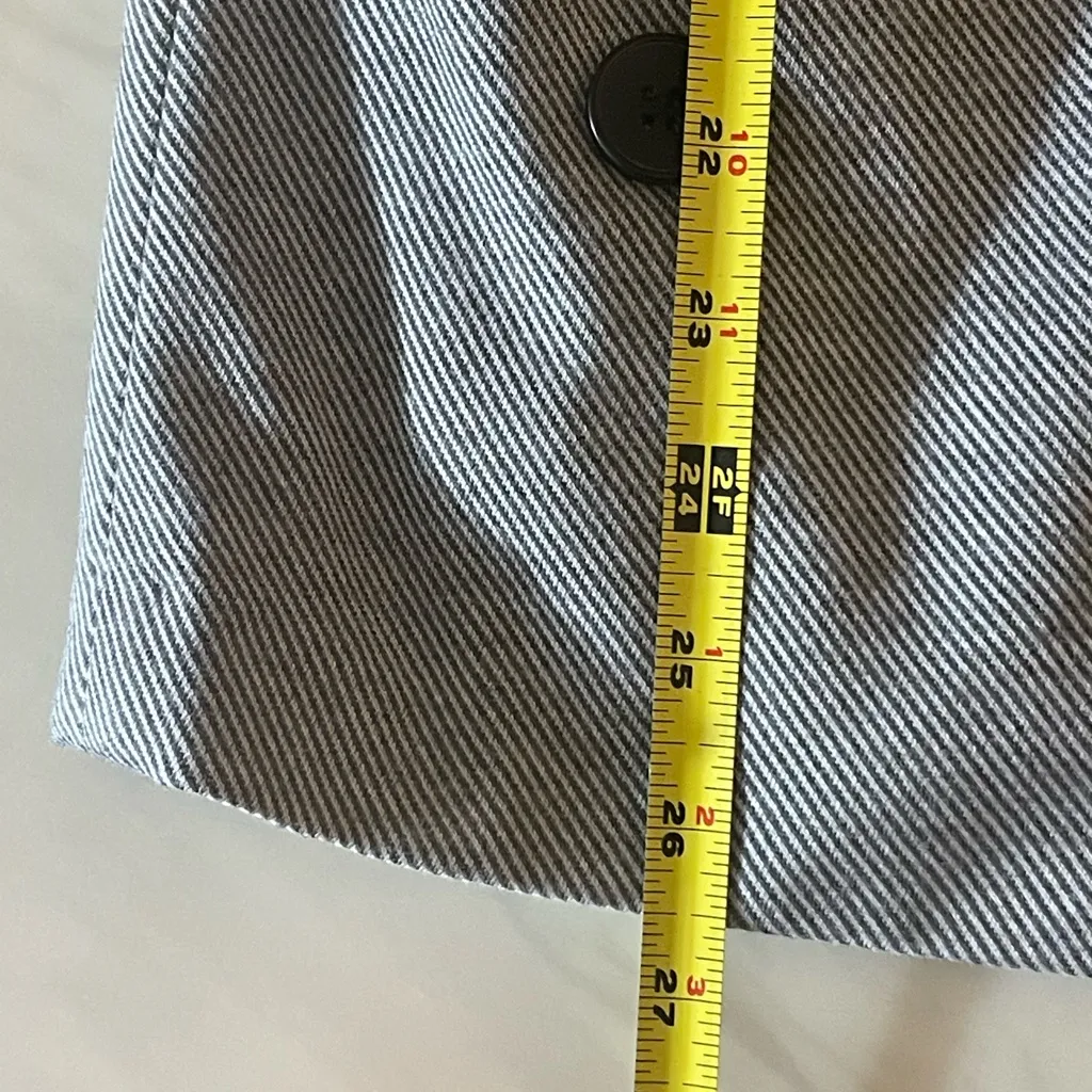 Black Tape Women’s Gray Pinstripe Blazer Small – Double Breasted Jacket - Image 6