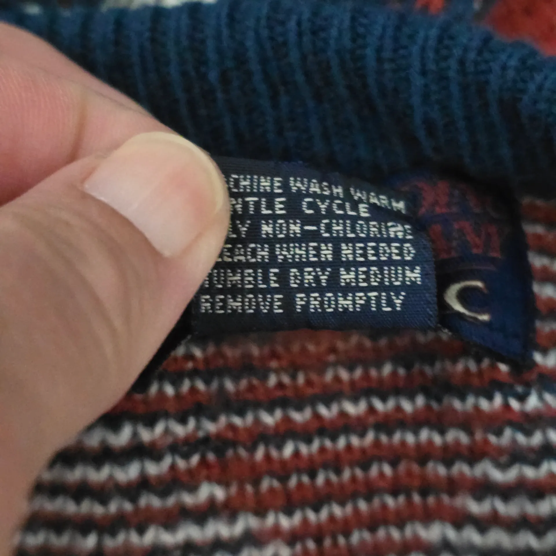 Vintage Trading Company by GFC 80s Argyle Sweater Large Preppy Academia Red - Image 7