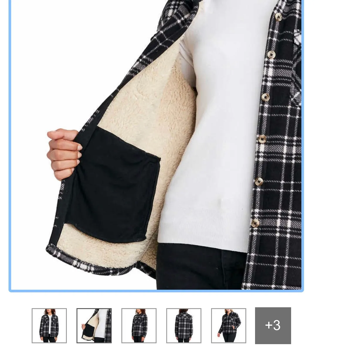 Sage Lady’s Plush Shirt Jacket (costco) - Image 3