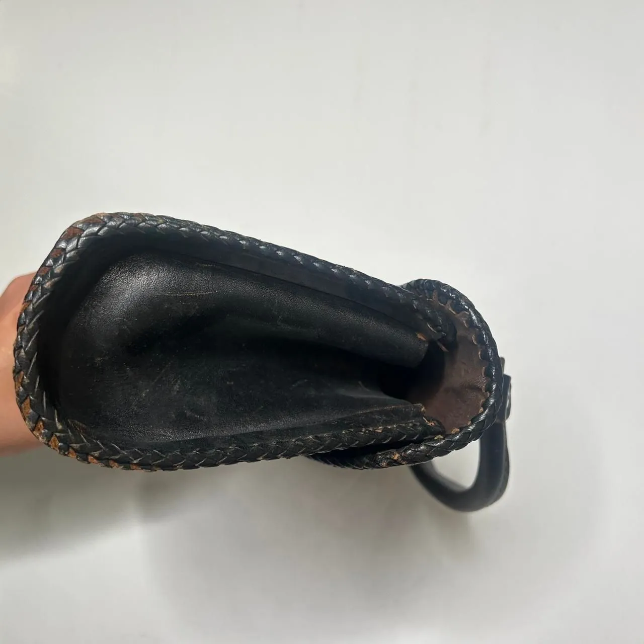 Vintage Tooled Leather Western Satchel Bag - Image 8