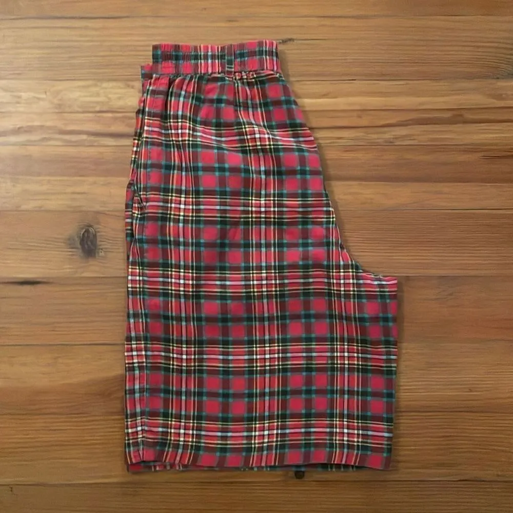 Izod Lacoste Vintage Red Tartan Plaid Shorts Womens Size 6 Preppy High Rise - Image 3