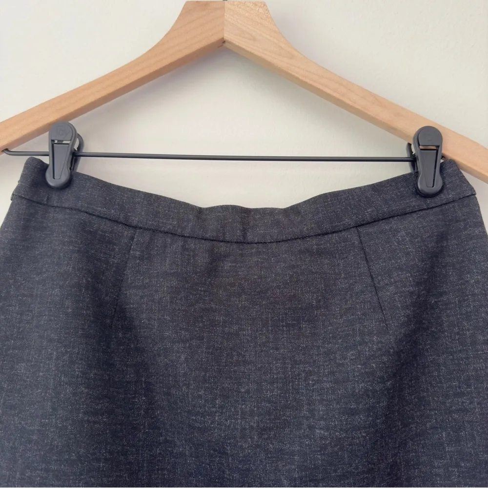 Madewell  Business Casual Professional Skirt Pleated Front Zip Up Zipper Side EUC - Image 4