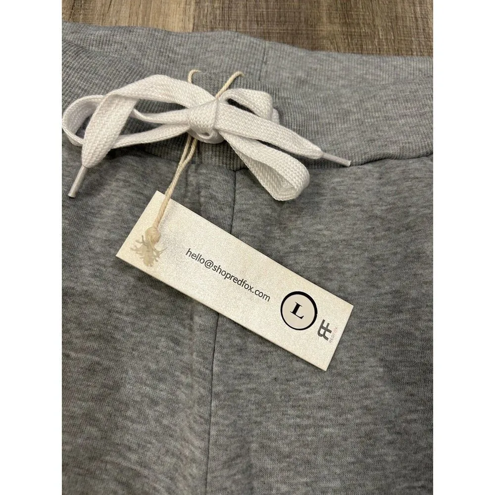 Redfox Joggers Sweatpants Women’s Large Tapered With Pockets NWT Large Gray - Image 8