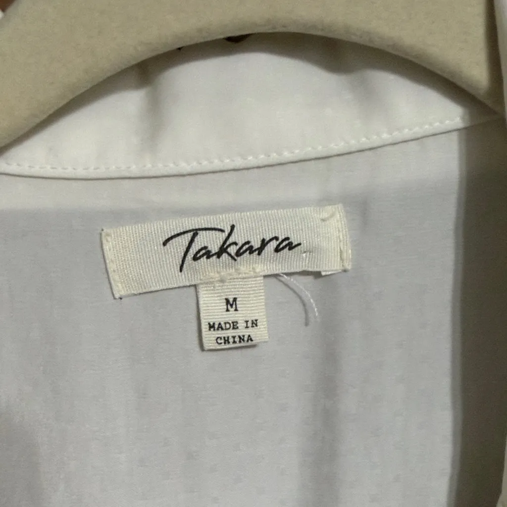 Takara  Cream Wrap Blouse - Image 5