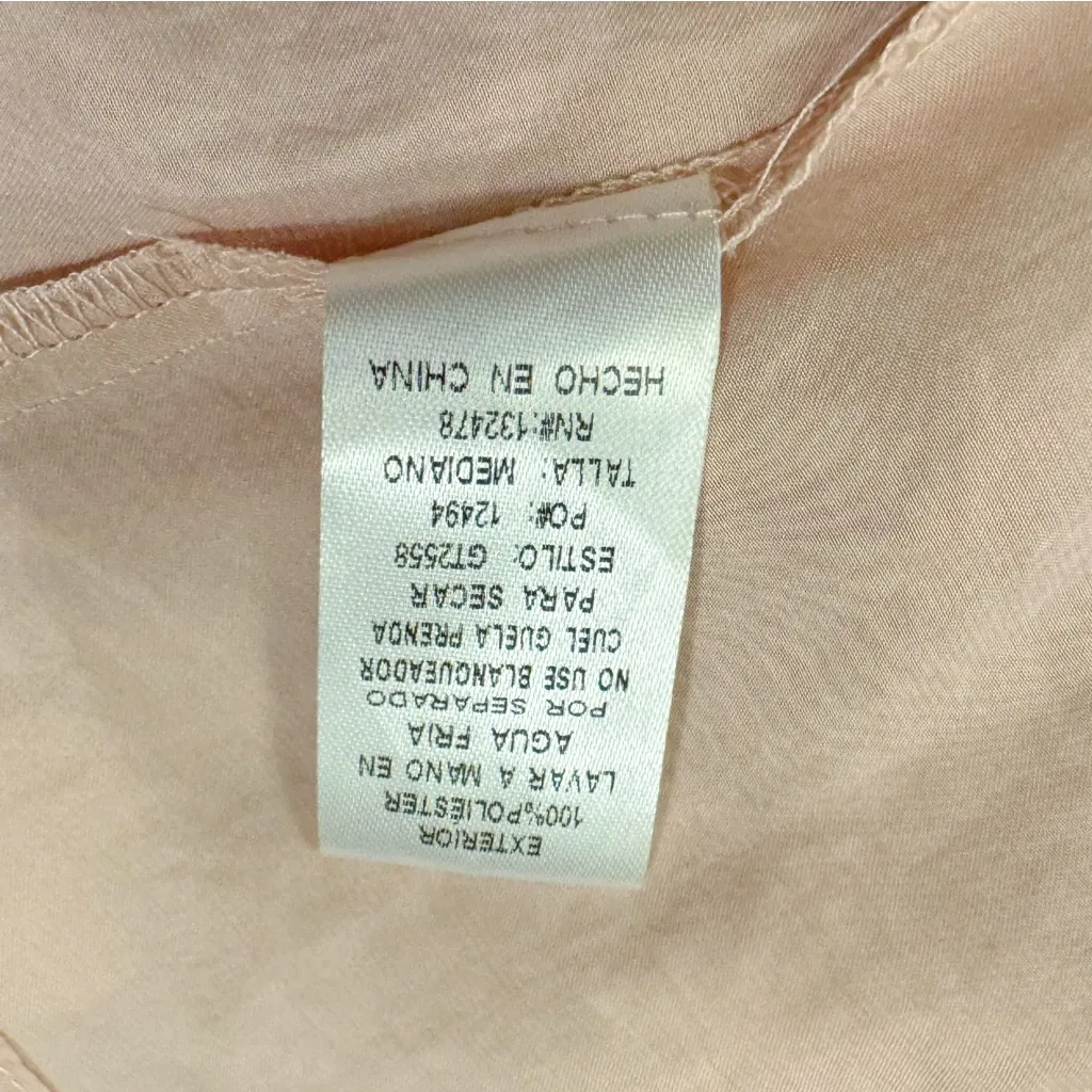 My Sassy Heart Elegant Blush Pink Ruffle Blouse Size M Size M - Image 7