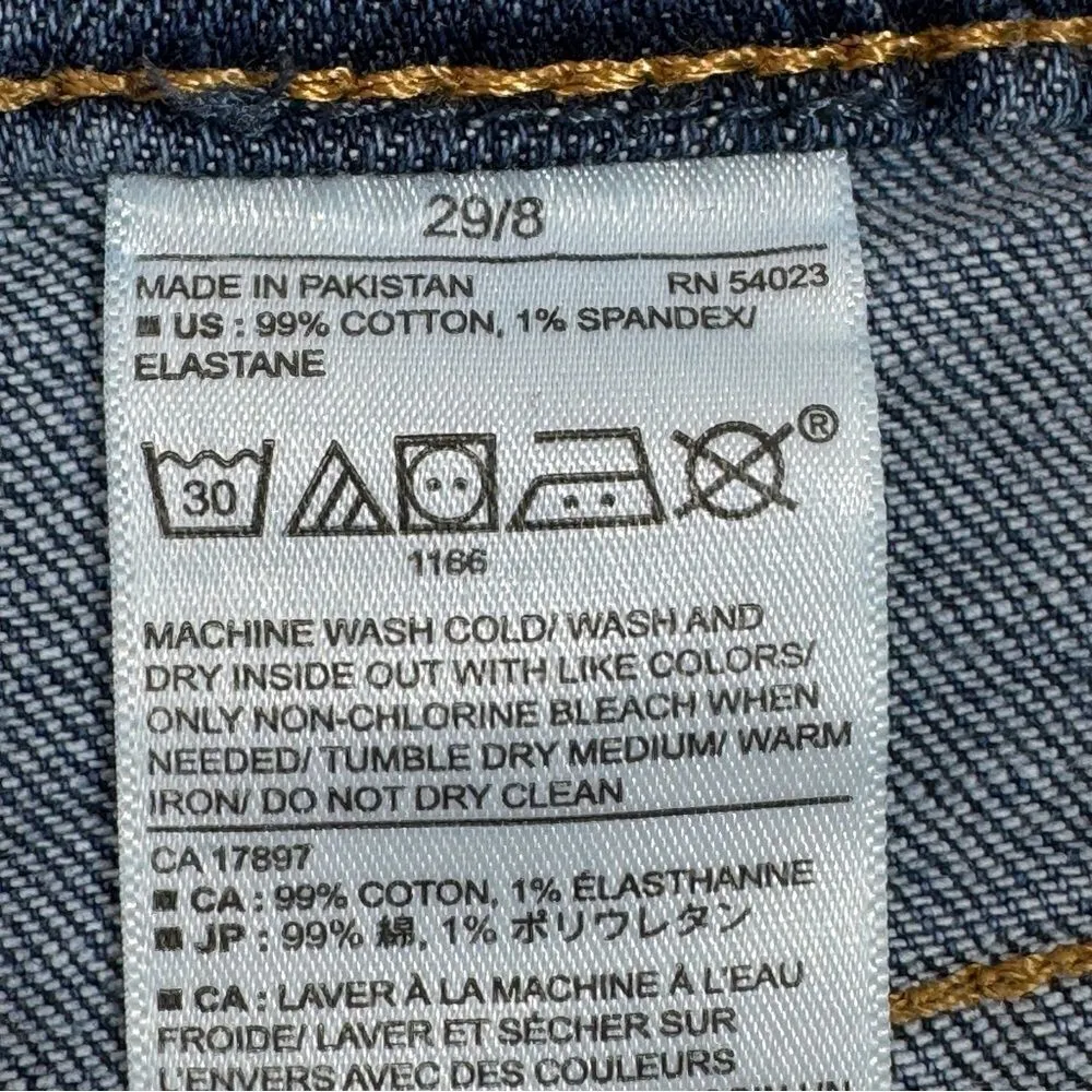 Banana‎ Republic High Rise Straight Mom Jeans Blue 8 29 Distressed Crop - Image 10