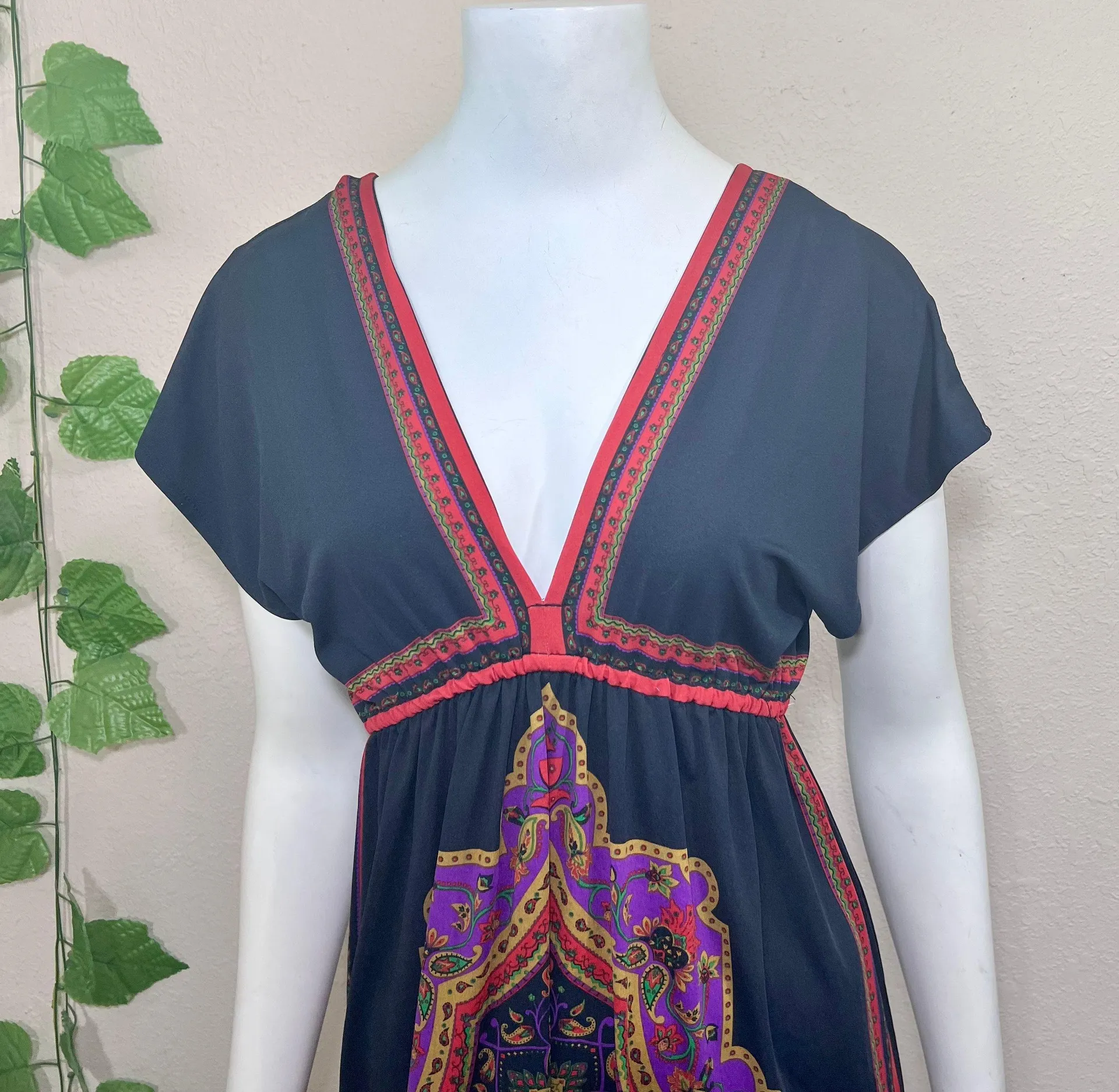 Flying Tomato Anthropologie Eastern Indian Floral Dress - Image 3