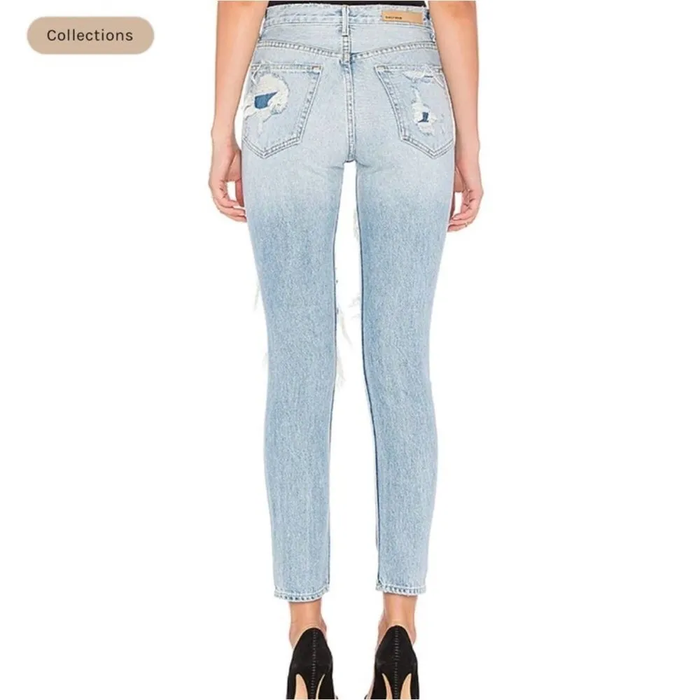 NWT GRLFRND x Revolve Karolina High-Rise E Street Distressed Skinny Jean Size 28 - Image 4