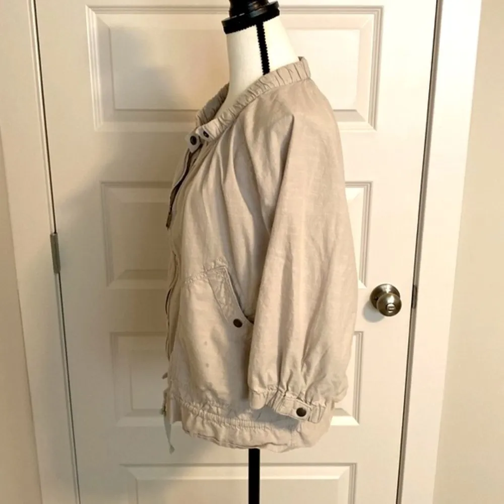 Eddie Bauer|| Beige spring short jacket with pockets - Image 6