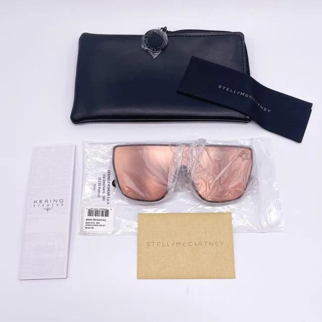 Havana Pink New Sc0101s 003 Brown Shield Sunglasses - Image 7