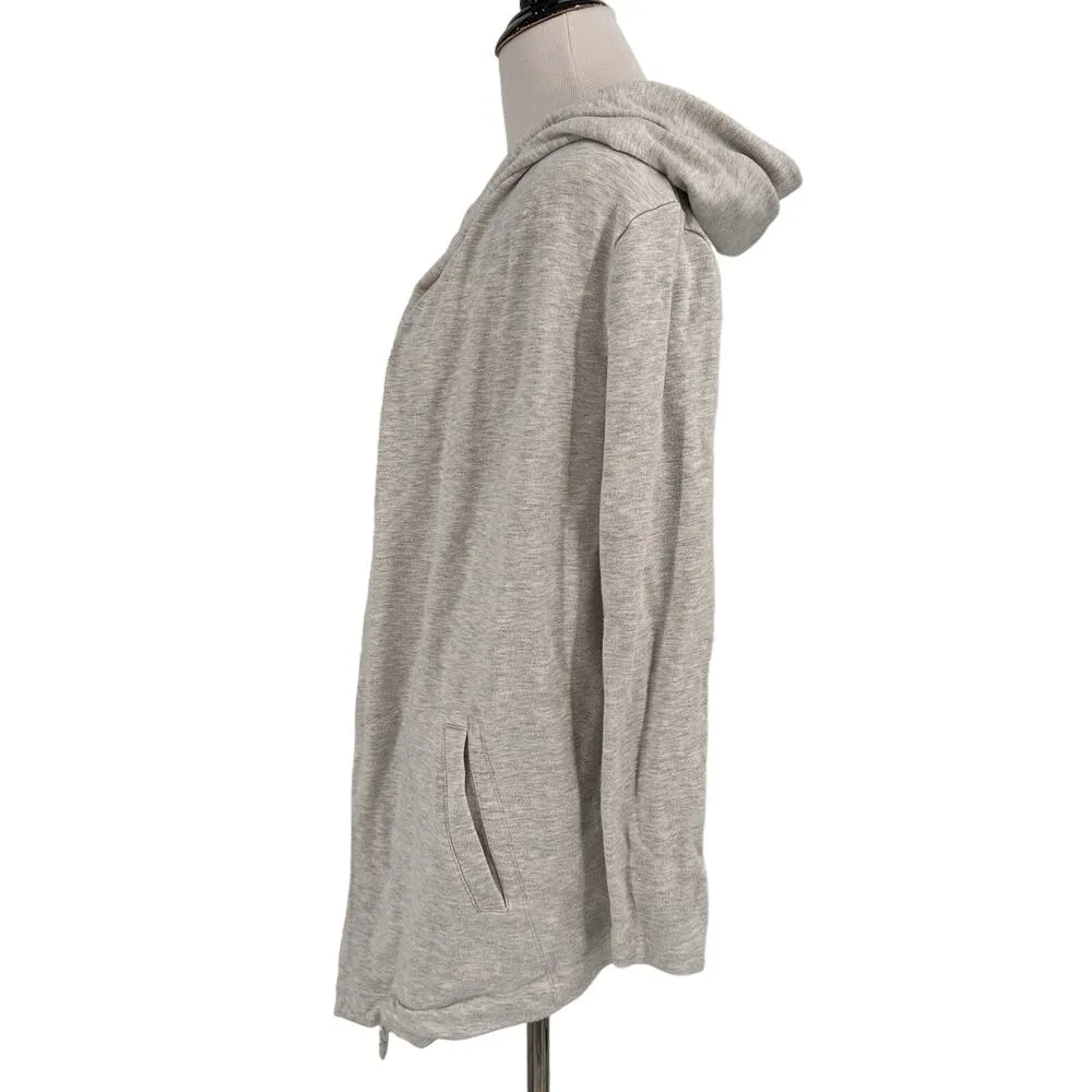 Athleta Vista Wrap Heathered Grey Sweater Hoodie Sweatshirt Size XS - Image 5