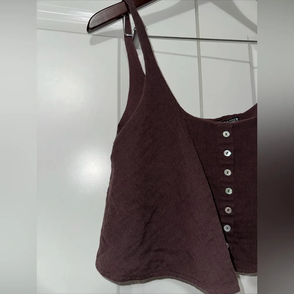 Zara Lightweight Spaghetti Strap Cropped Top XS - Image 2