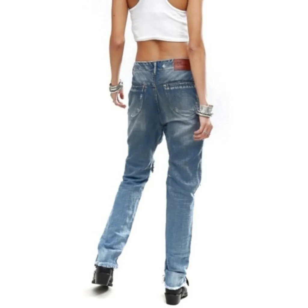 NWT One Teaspoon Calvaries Distressed Boyfriend Jeans - Image 2