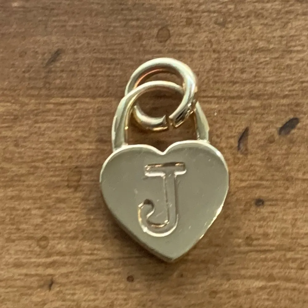 Retro Juicy Couture Juicy J Heart Initial Personalized Monogram Charm Keychain - Image 2