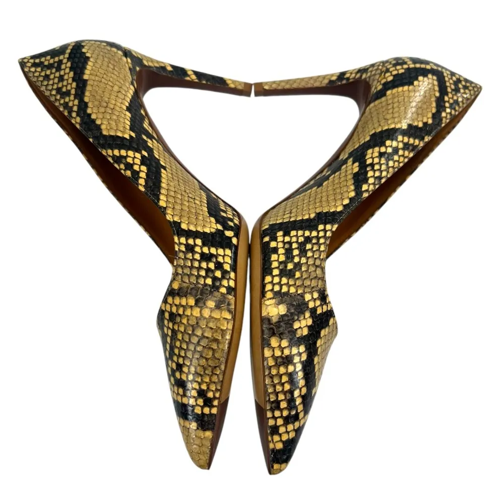 Ralph Lauren Purple Label “Celia Python Pump” Size 38 snakeskin - Image 4