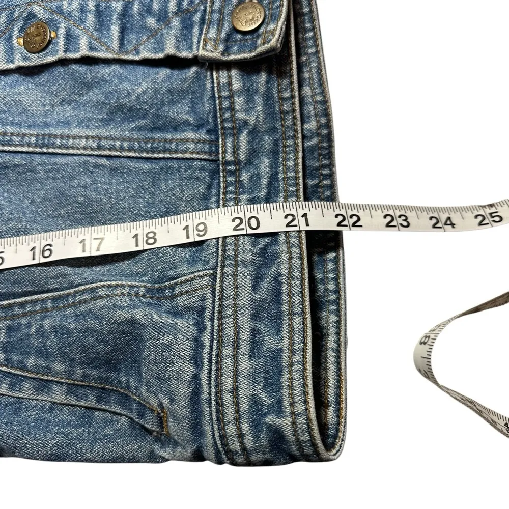 Vintage 90s  Denim Jean Cropped Jacket size 2 - Image 9