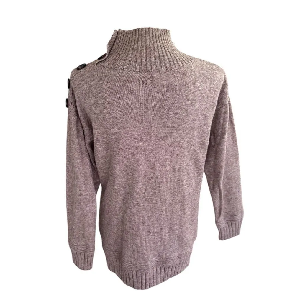 Anthropologie Margarita Tunic Sweater in taupe XS - Image 4