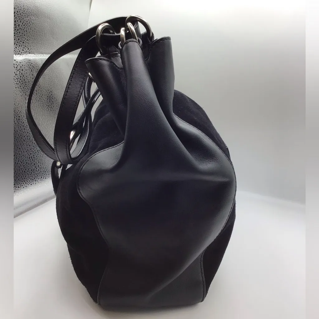 Michael Kors 30f6aqye3s Quincy Large Shoulder Suede Leather Handbag Purse - Image 7