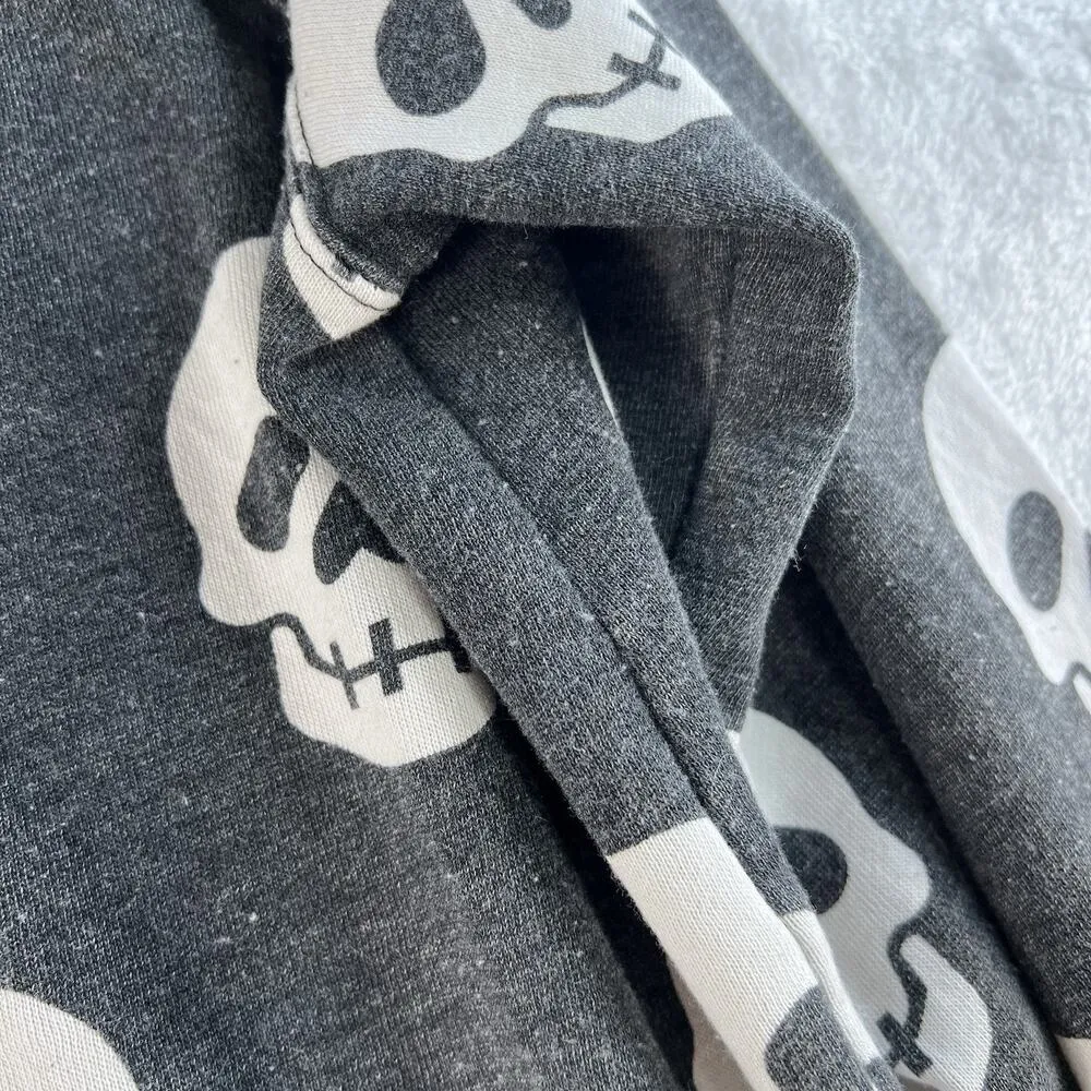 Torrid Plus 1X Sweatshirt Skulls Tunic Classic Fit Cozy Fleece Crew Neck Raglan - Image 4