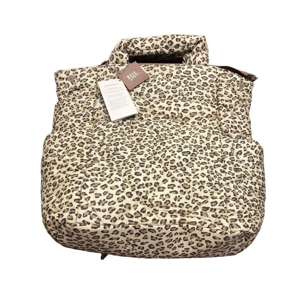 Elsa x Hosk Quilted Diaper Baby Tote Backpack Play Date Wild Child New - Image 3