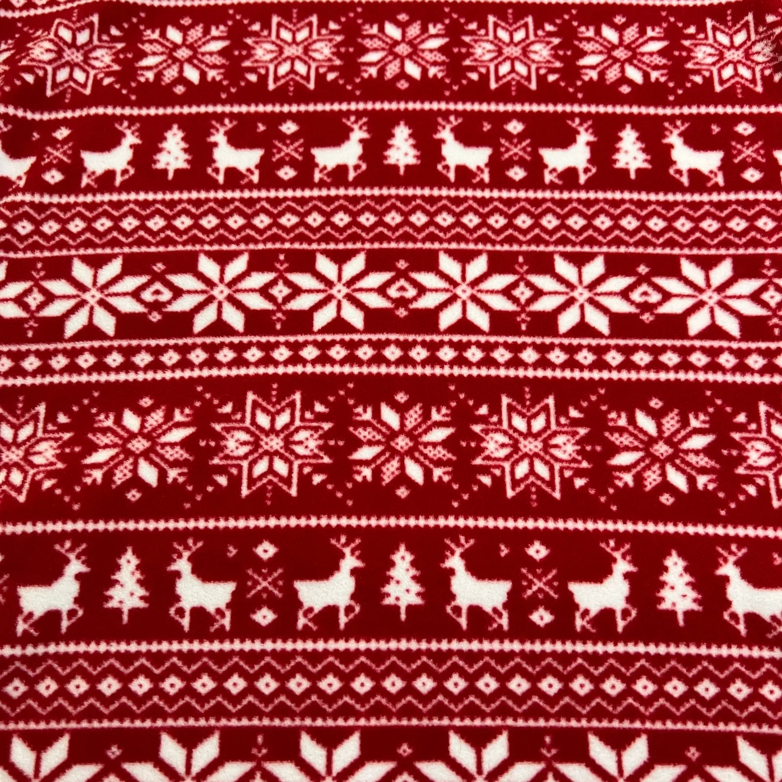 Lands' End Turtleneck Fair Isle Fleece Sweater Size XS Christmas Cabincore Cozy - Image 5