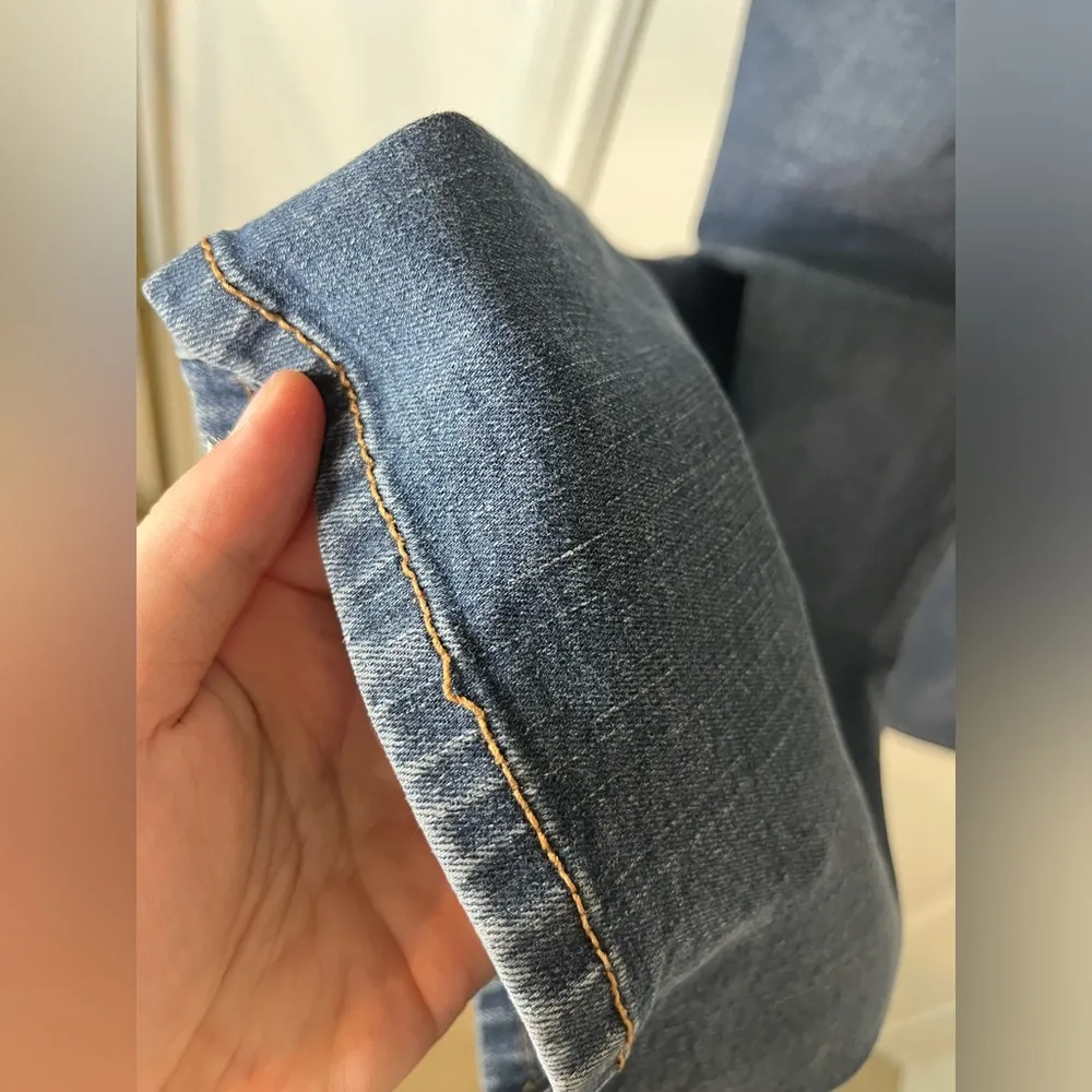 Lane Bryant Slim Boot Cut Denim Genius Fit Embroidered Jeans Sz 28 Petite - Image 12