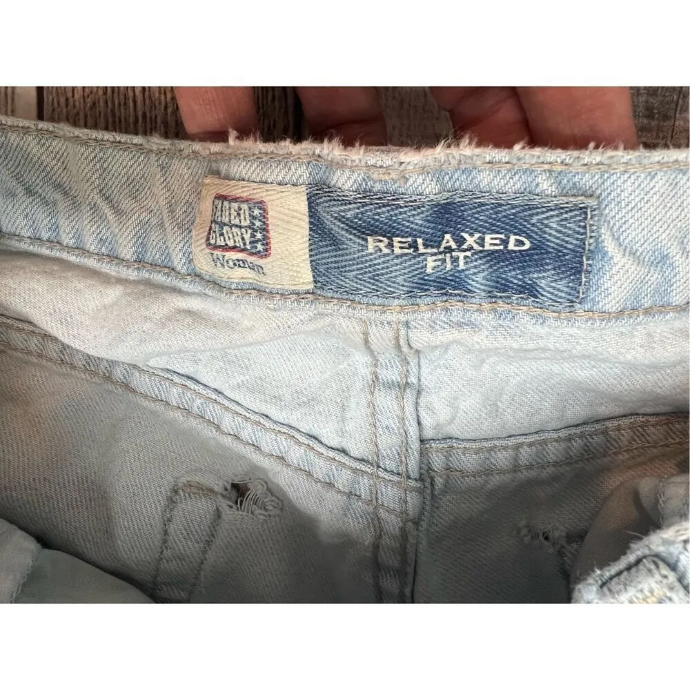 Faded Glory‎ Relaxed Fit High Rise Light Wash Blue Jeans sz 18 - Image 2