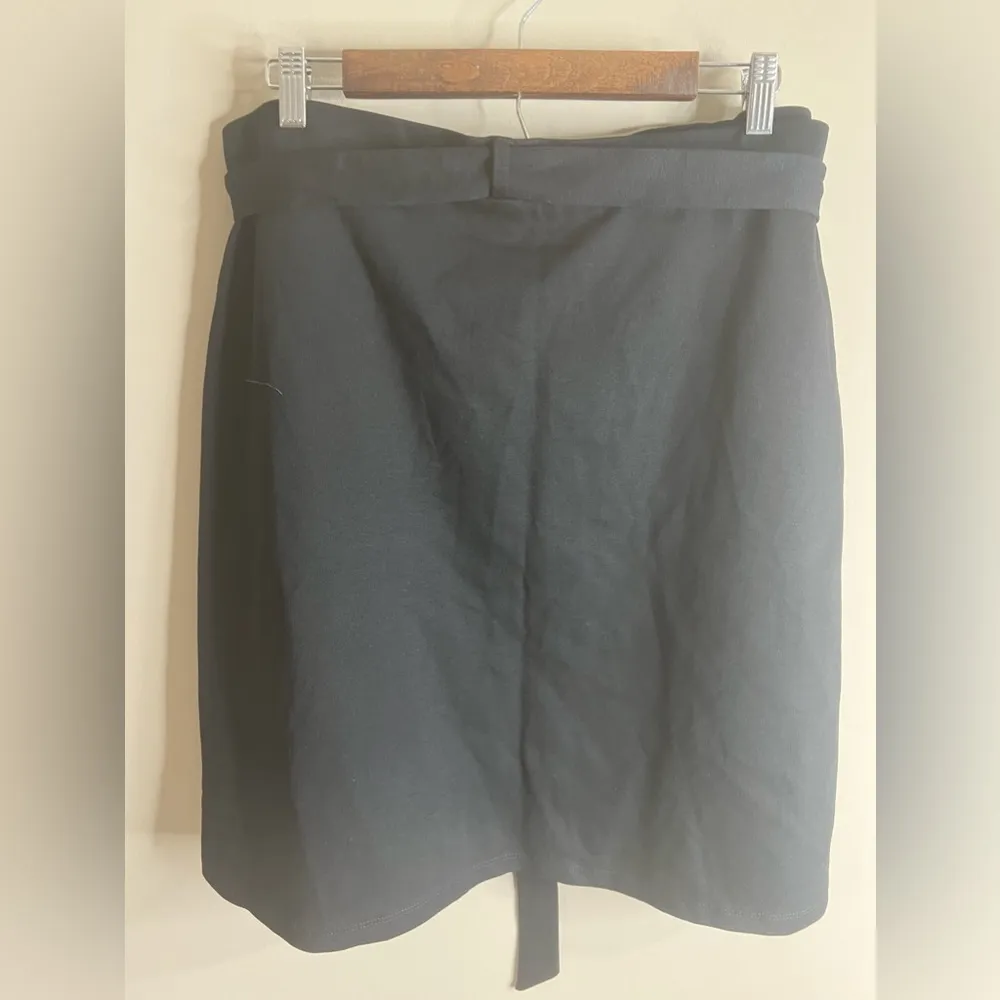 NWT gilli black knit skirt with belt XXL - Image 8